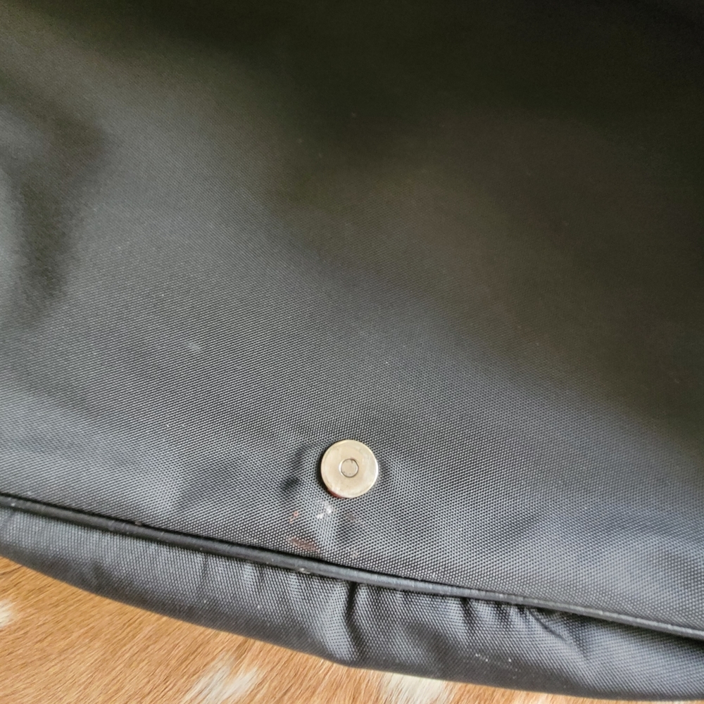 Salvatore Ferragamo Men's Leather Nylon Messenger Bag - Picture 10 of 16